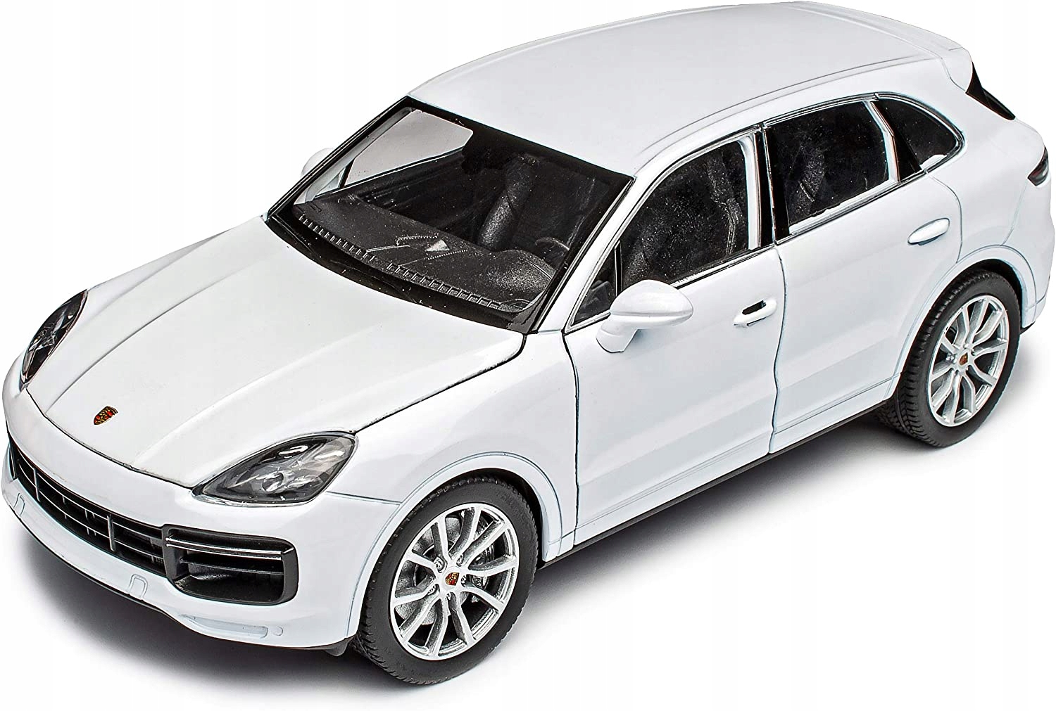 Porsche Cayenne Turbo model 1:24 Welly Nex bílá