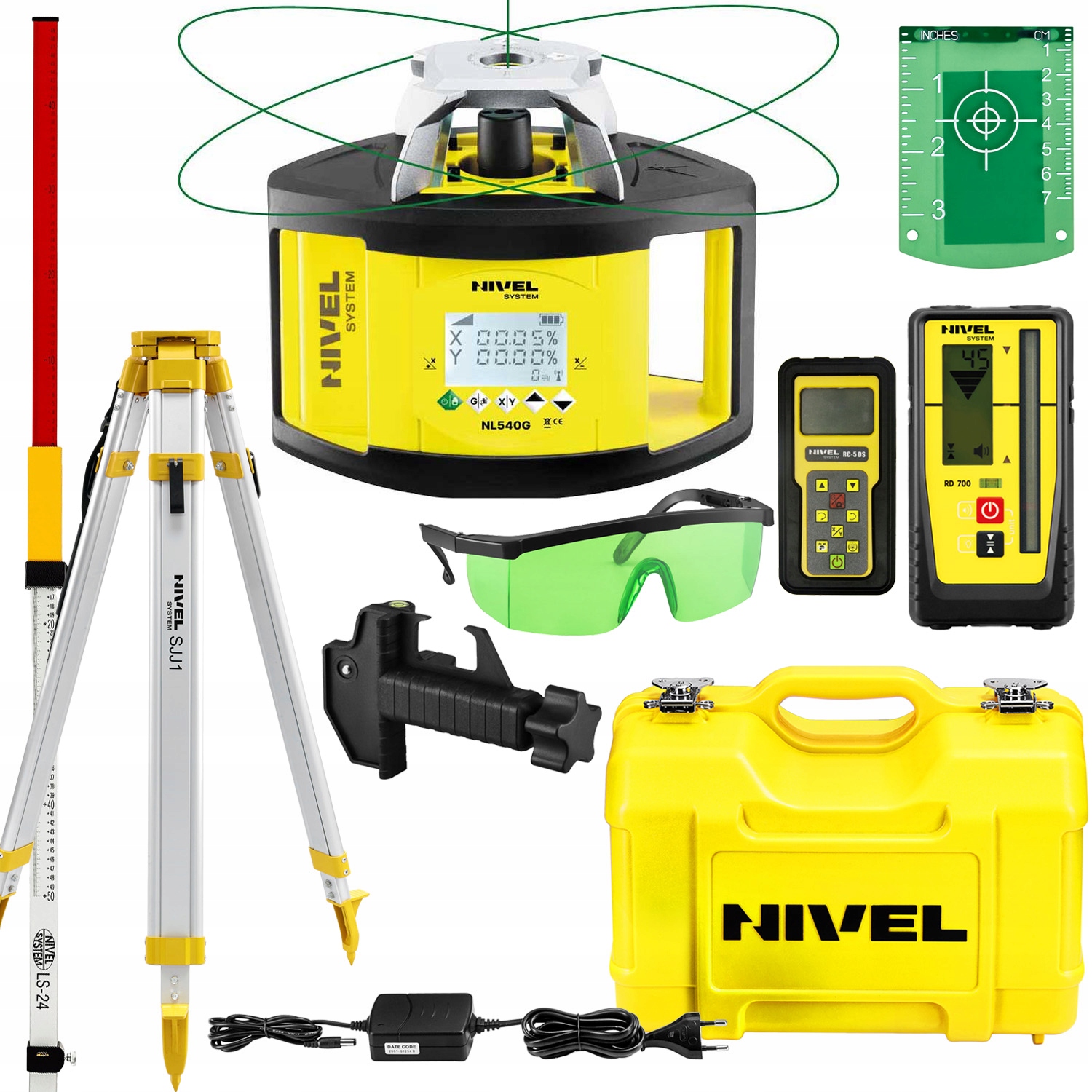 NIWELATOR LASEROWY NIVEL NL540G DIGITAL ZESTAW