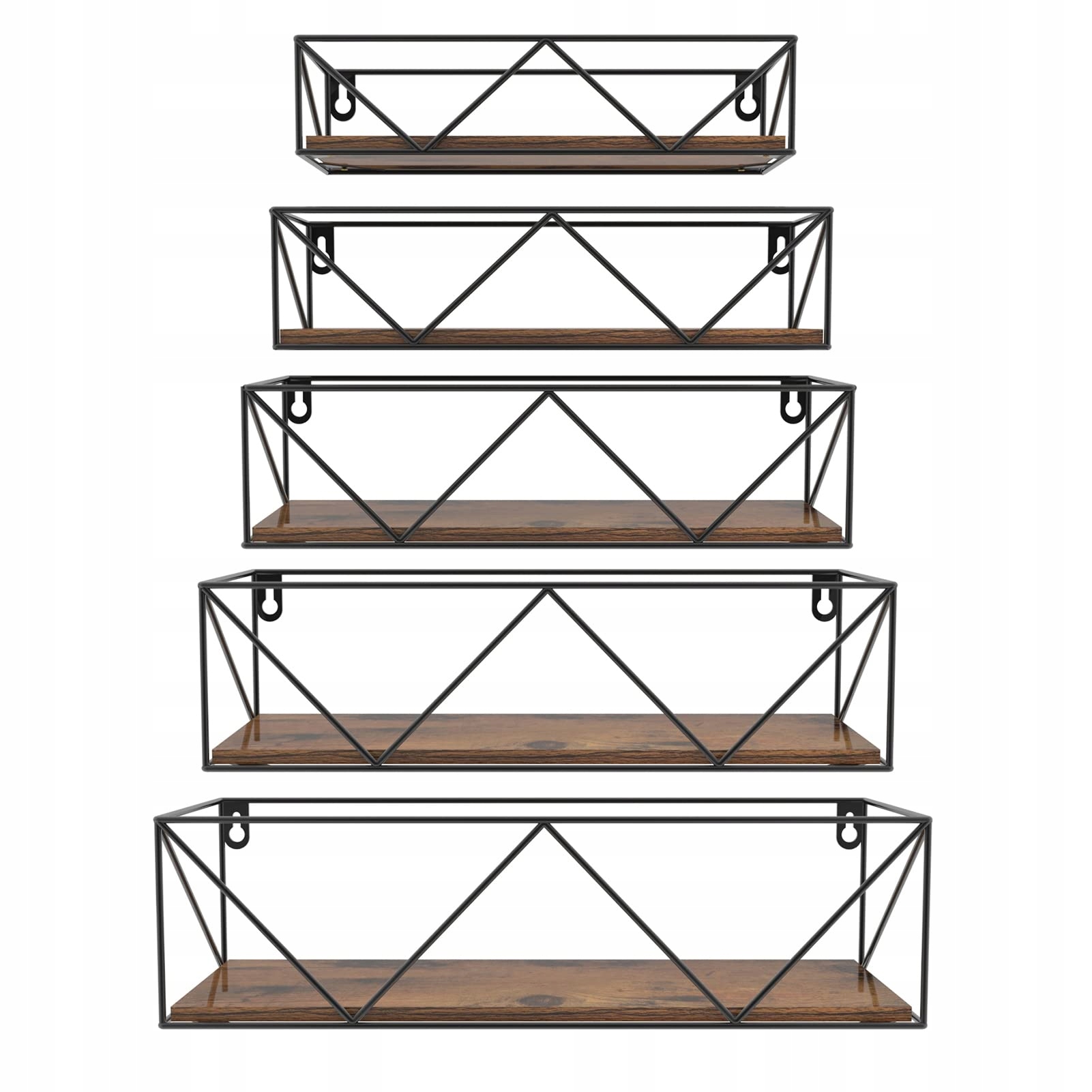 Sada polic organizérů Horlimer 45 cm x 15 cm x 20 cm odstíny hnědé