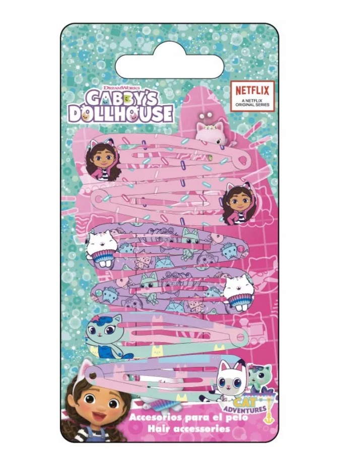 KOCI DOMEK GABI SPINKI DO WŁOSÓW ZESTAW GABI DOLLHOUSE