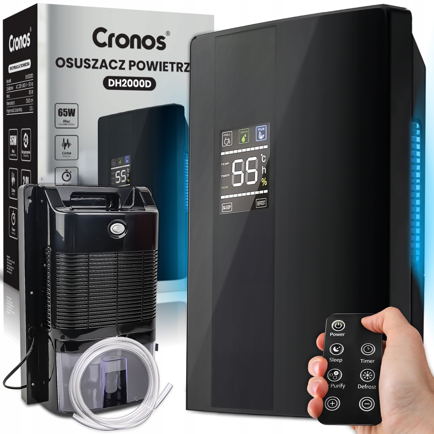 OSUSZACZ POWIETRZA POCHŁANIACZ WILGOCI 2L 65W