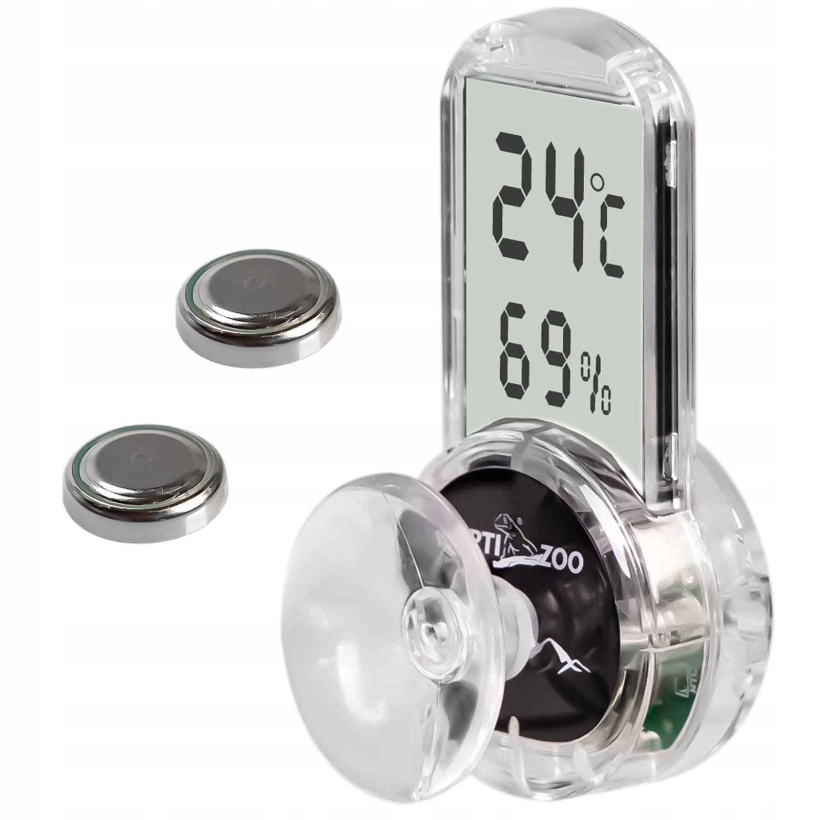 Repti-Zoo 4-směrný teploměr Hygrometer – LCD teploměr a vlhkoměr