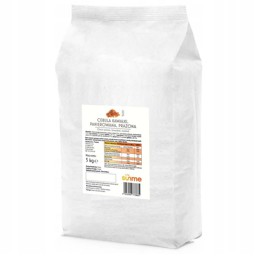 Smažená Cibule 5 kg Ideální pro pokrmy a saláty, kvalita