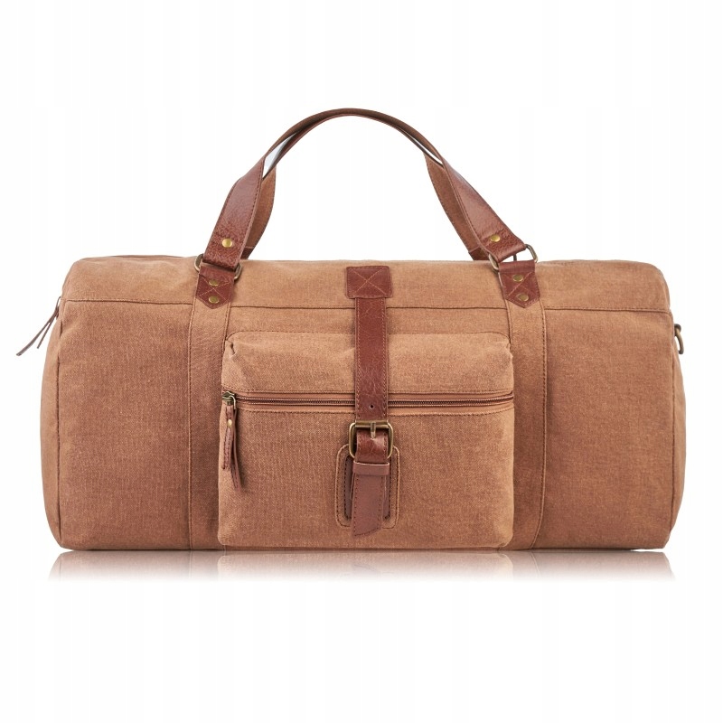 Pánská turistická cestovní taška Canvas Hnědá Paolo Peruzzi Sportovní
