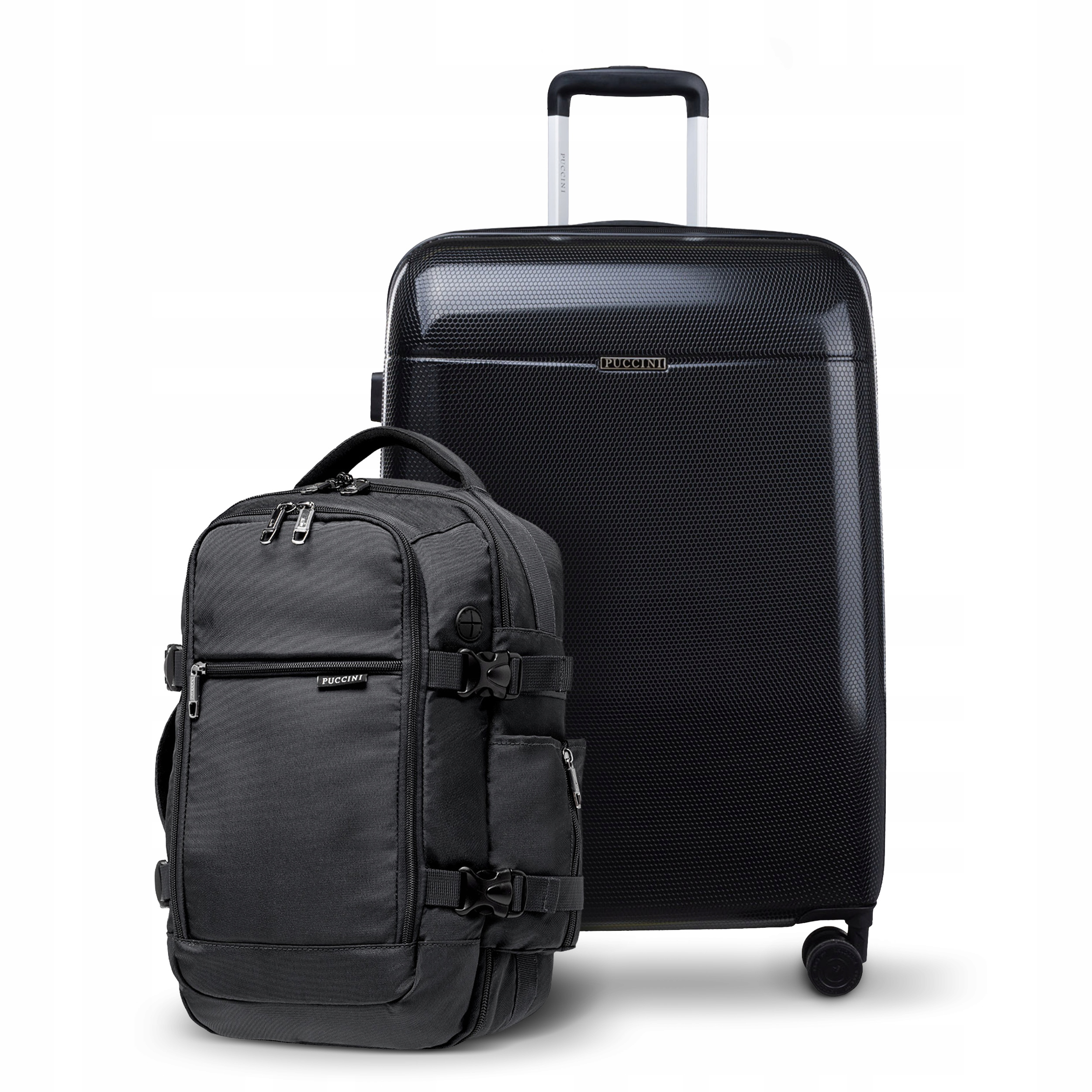 Walizka Średnia Podróżna Pc Plecak do Samolotu Easypack Zestaw