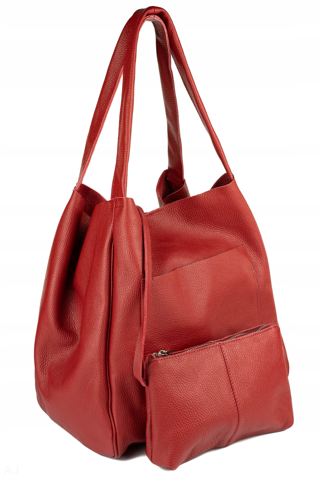 Dámská Kožená Kabelka Velká Prostorná