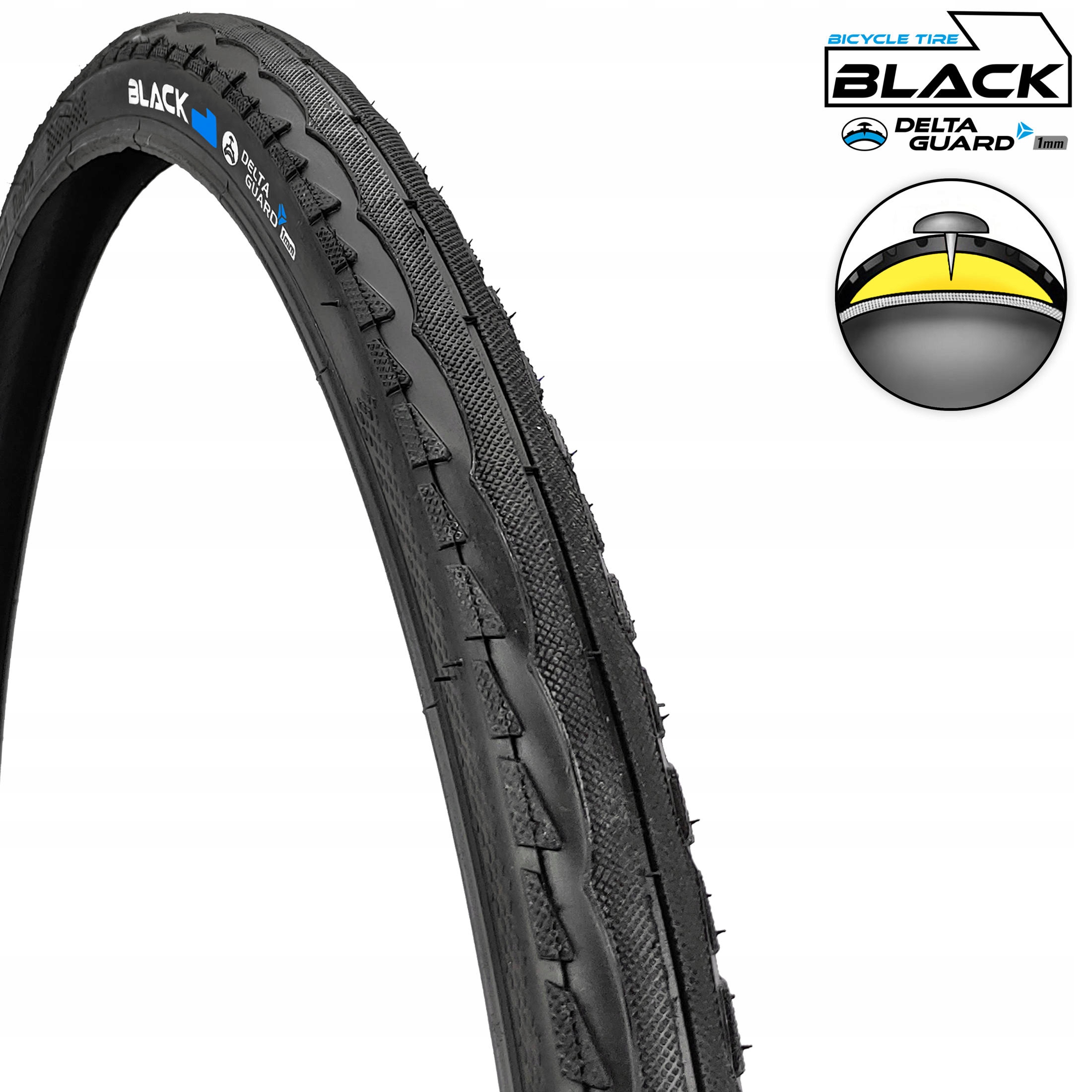 OPONA BLACK1 700x 35 APL 37-622 ANTYPRZEBICIOWA Model O169