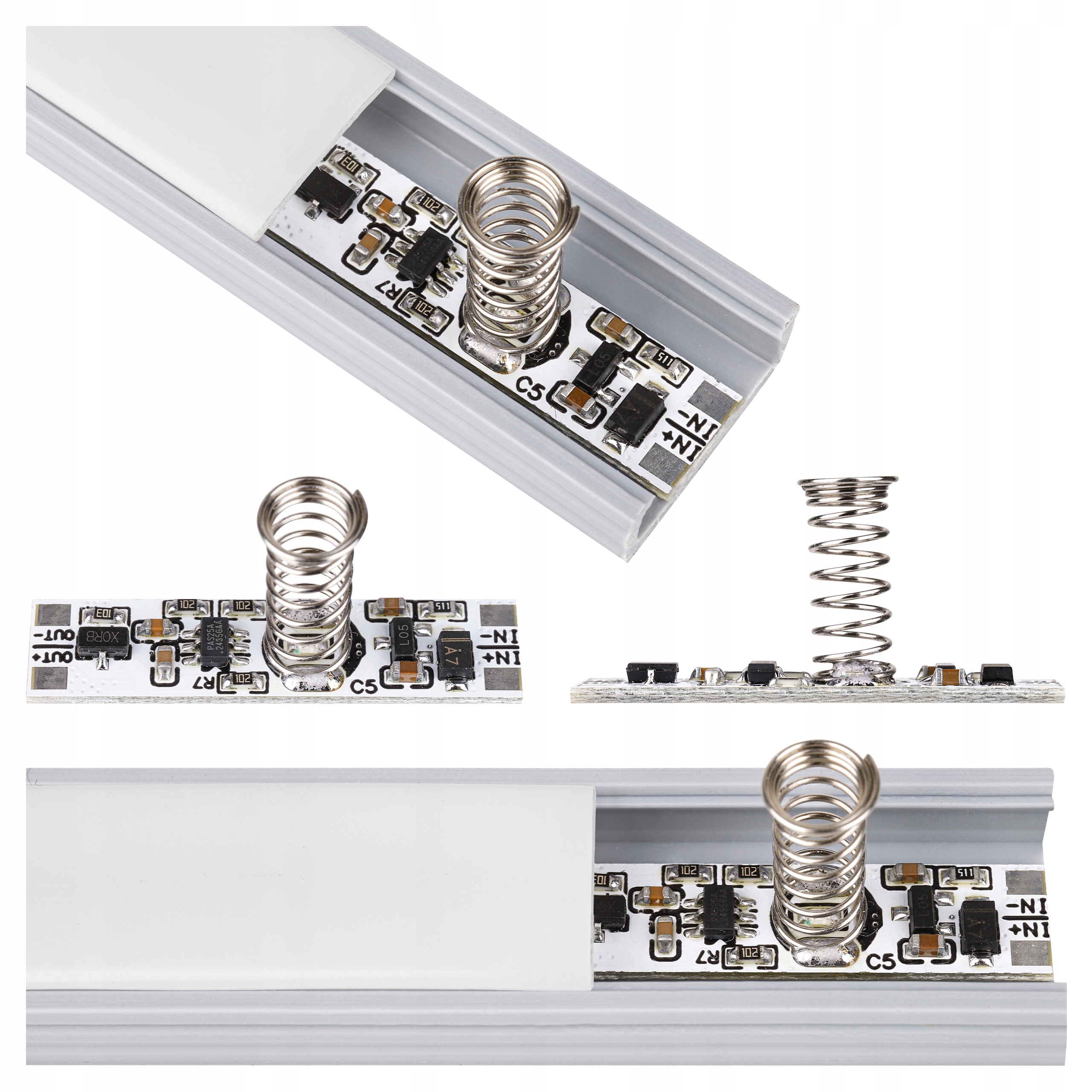 Włącznik do profilu LED dotykowy ściemniacz 12/24V sterownik