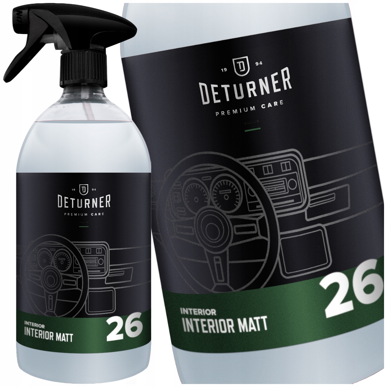 Deturner Interior Matt 1L Dressing Zabezpiecza Winyl Plastiki Wewnętrzne
