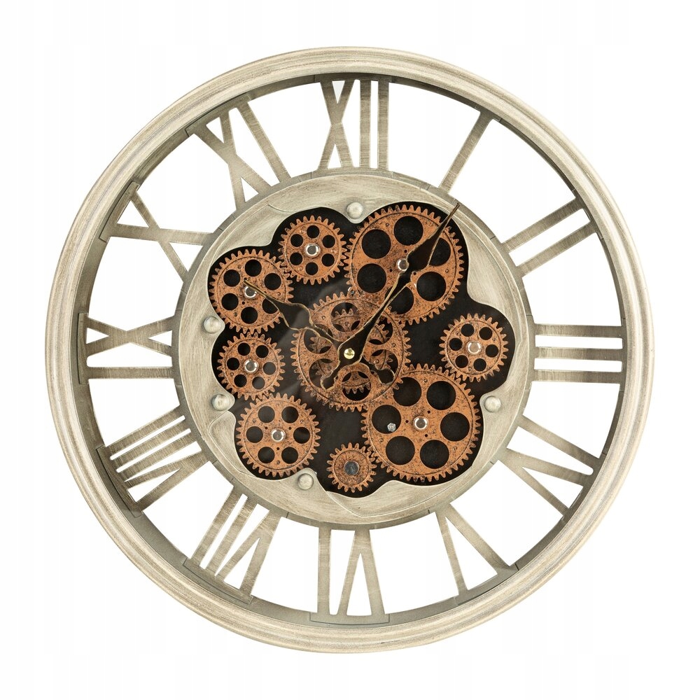 Nástenný hodinový rám 37x7 medený popol s rímskymi číslicami