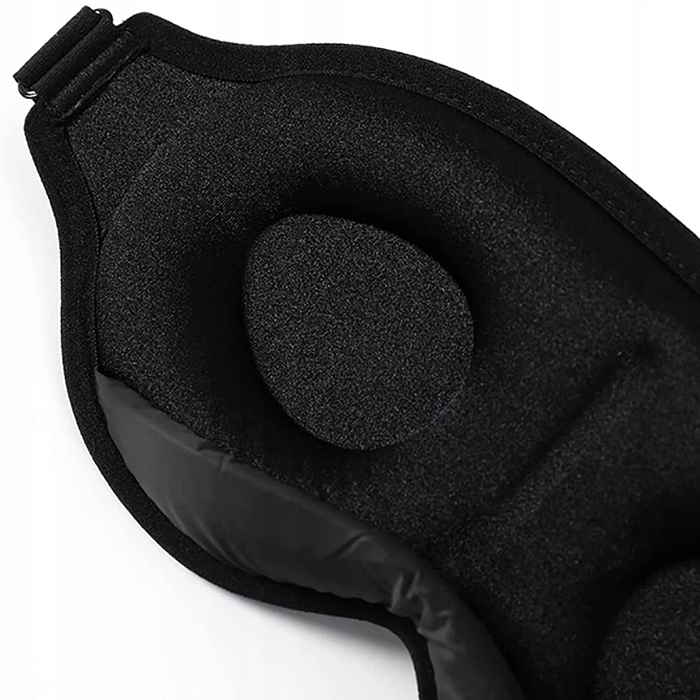 MASKA OPASKA NA OCZY 3D DO SPANIA PROFILOWANA Kolor dominujący czarny