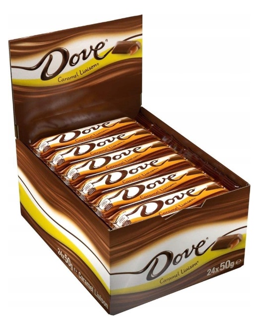 24x 50g Dove baton Caramel Liaison Karton
