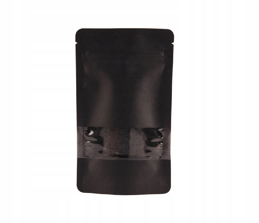 

Doypack ze struną 100ml Czarny Matowy okno 100szt