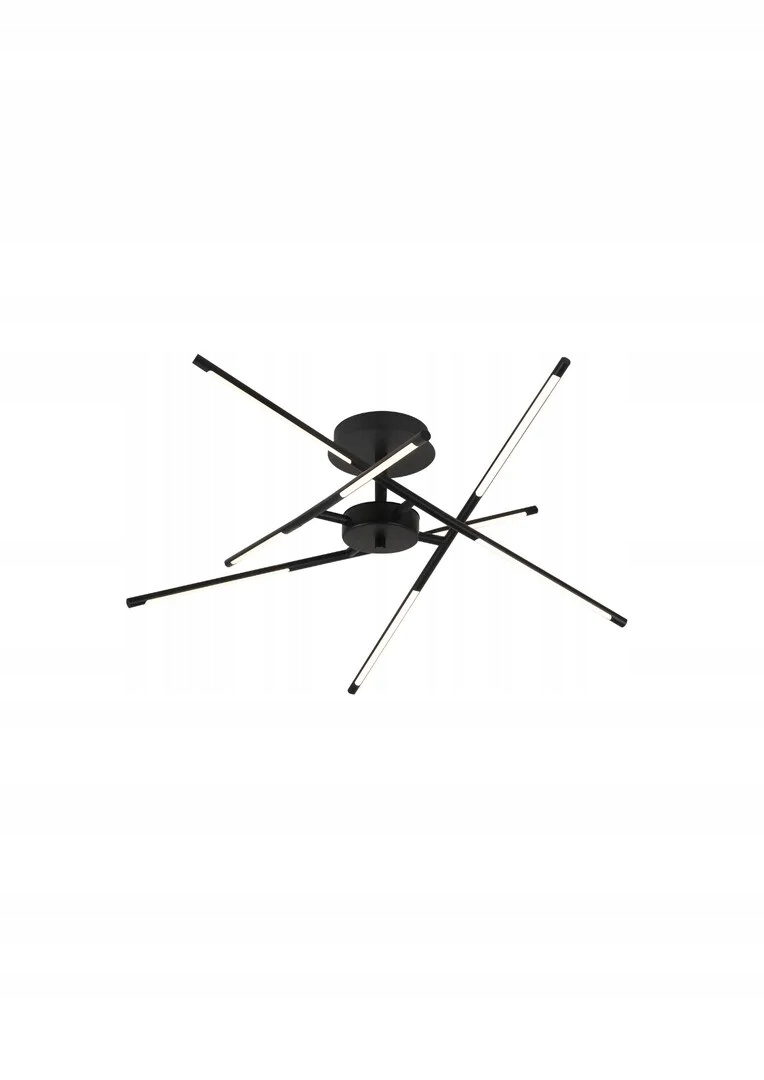 Rabalux HENLI2 Čierna stropná Led lampa 40W Dizajnová 66 cm