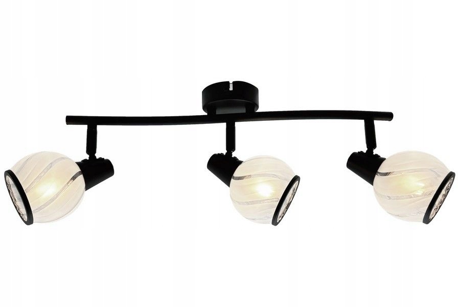 Podélná lampa nad kuchyňskou linku nebo pracovní desku Megan, černá