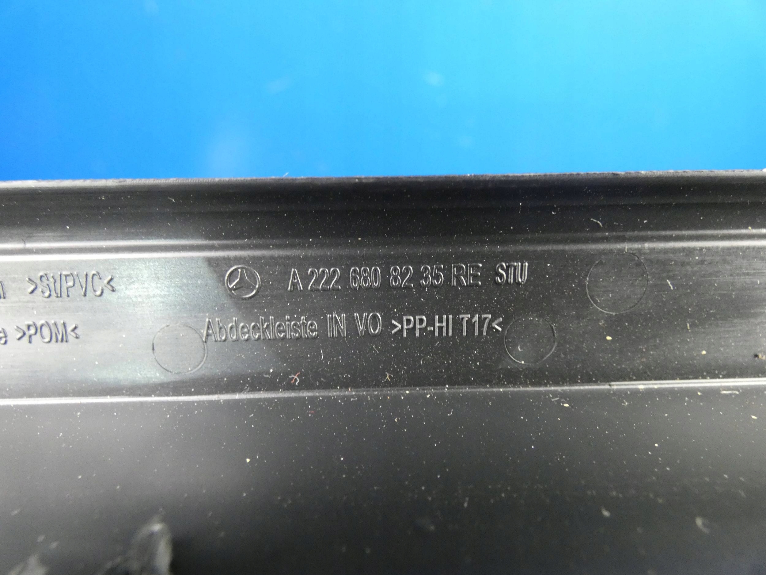 MERCEDES S KLASA W222 moulding cap of the threshold threshold right front