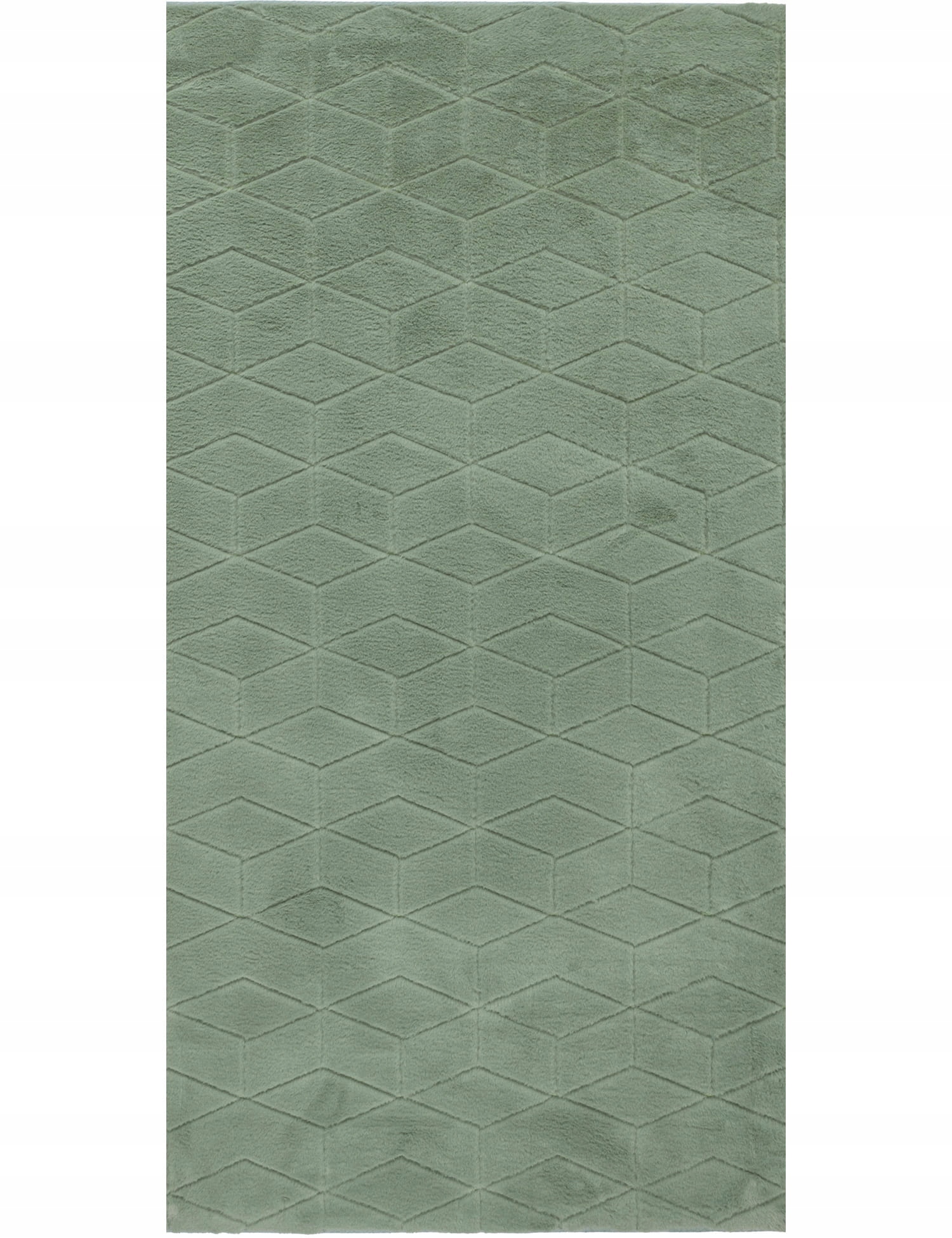 Dywan Pluszowy Rabbit Prestige 70x140 cm Zielony Puszysty miękki Dywanik