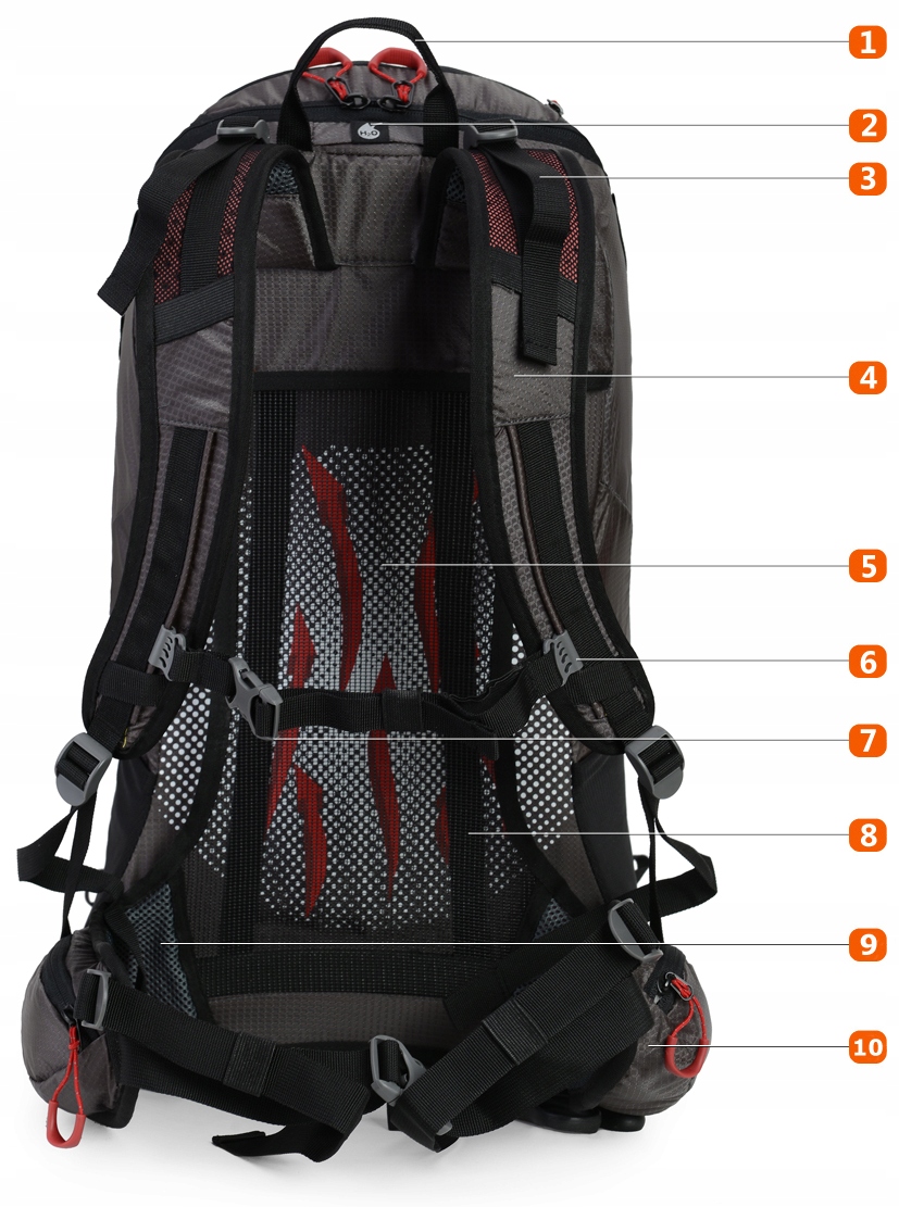 PLECAK TREKKINGOWY CAMPUS POLARIS 37L ODDYCHAJĄCY Pojemność 20-40 l