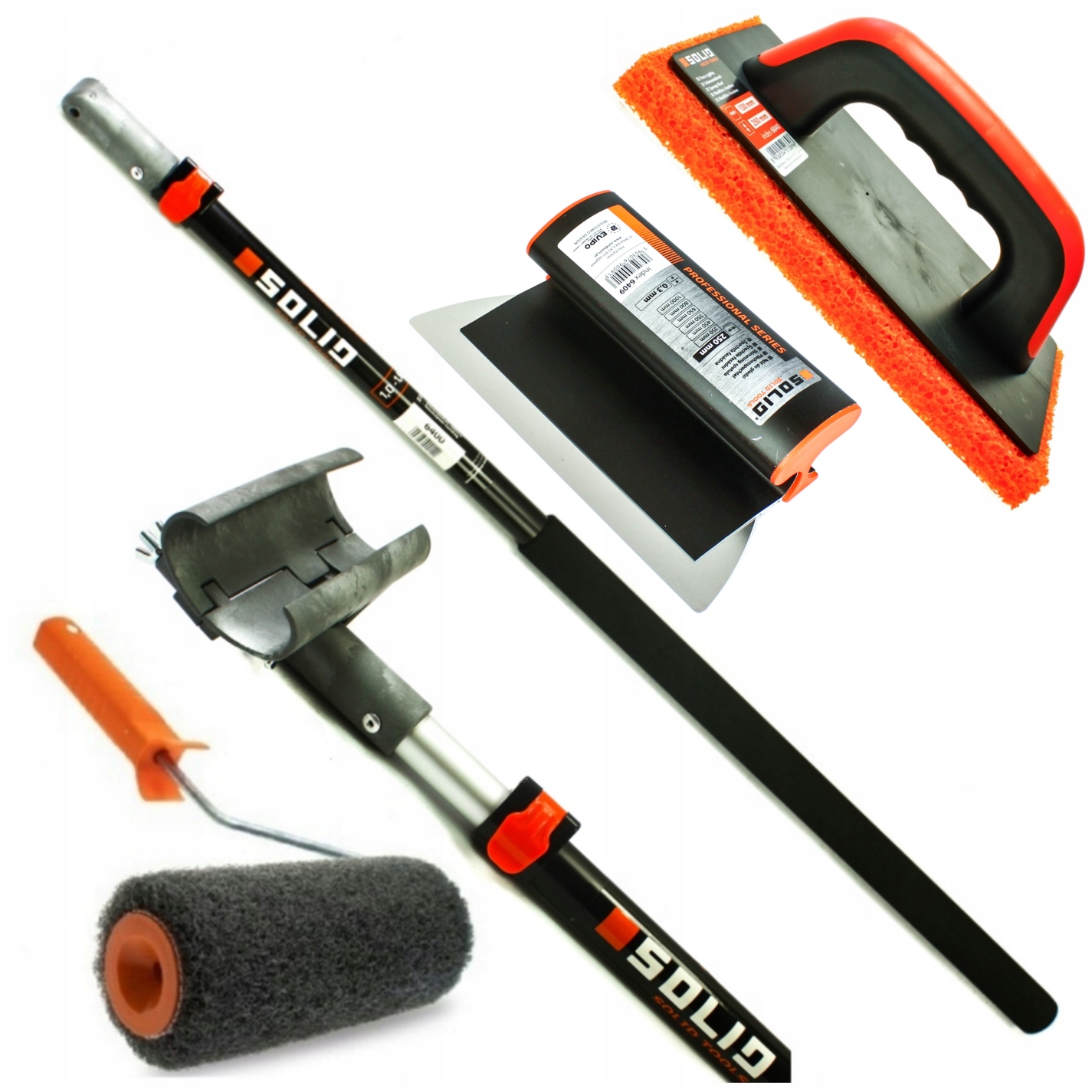 Solid Nůž 25cm Teleskopická Hůl Adaptér Váleček Paca