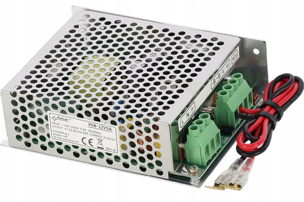 

Zasilacz 12V buforowy PSB-12V5A do zabudowy Pulsar