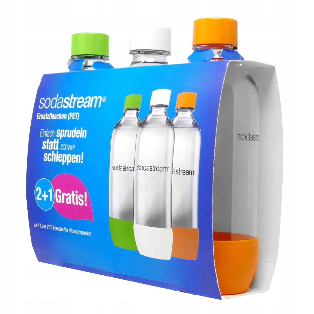 BUTELKI DO SATURATORA SODA STREAM 3szt BUTELKA 1L Marka SodaStream