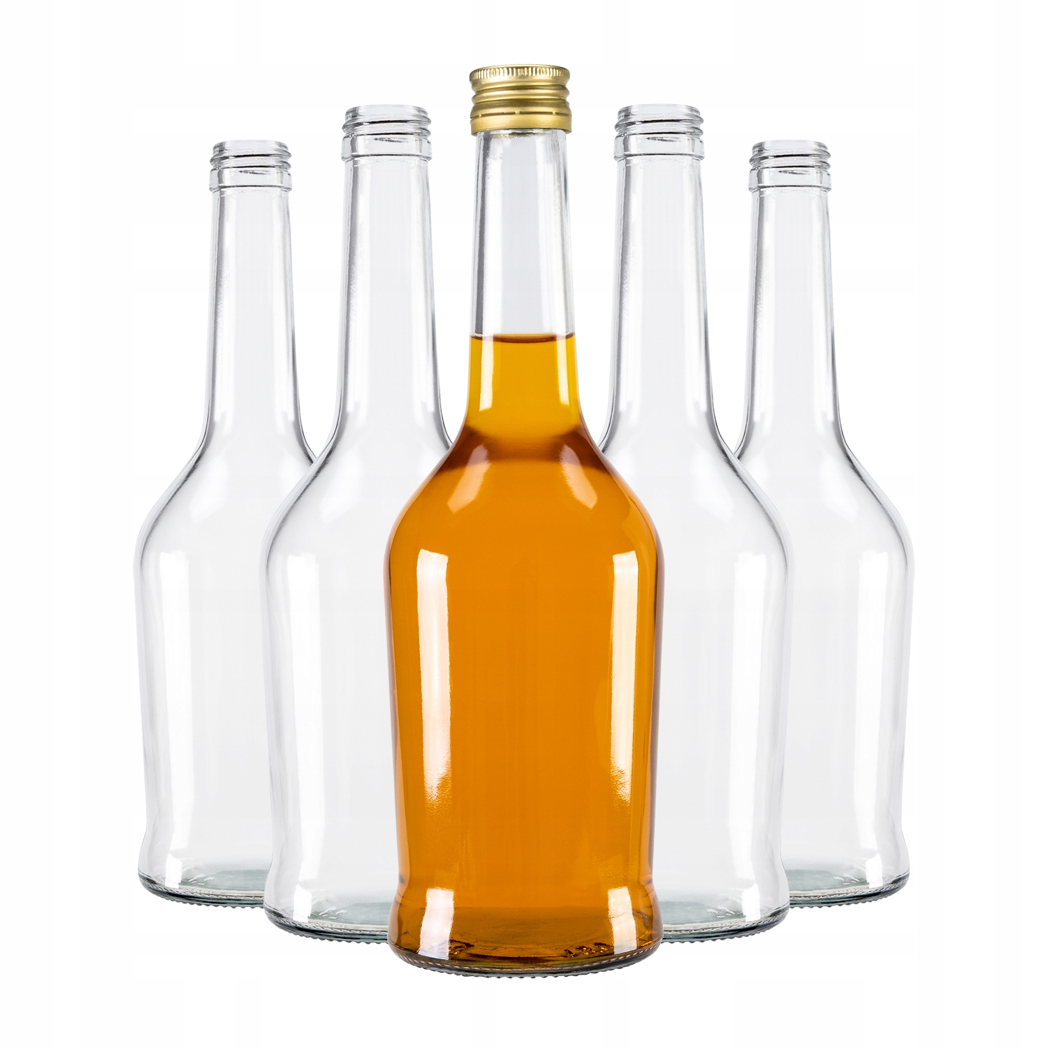 

5x Butelka Napoleon 500ml +zakrętki Na Nalewki Sok