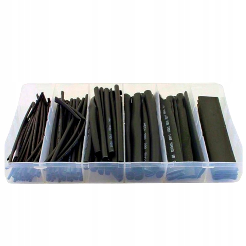 TERMSARUKĀJOŠO CAURUĻU KOMPLEKTS 100 GABALI KD10919 Tips: termiski saraujošas