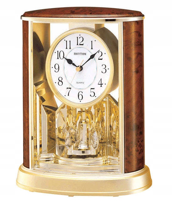 Krbové Hodiny Rhythm Otočné Kyvadlo 20x24 cm