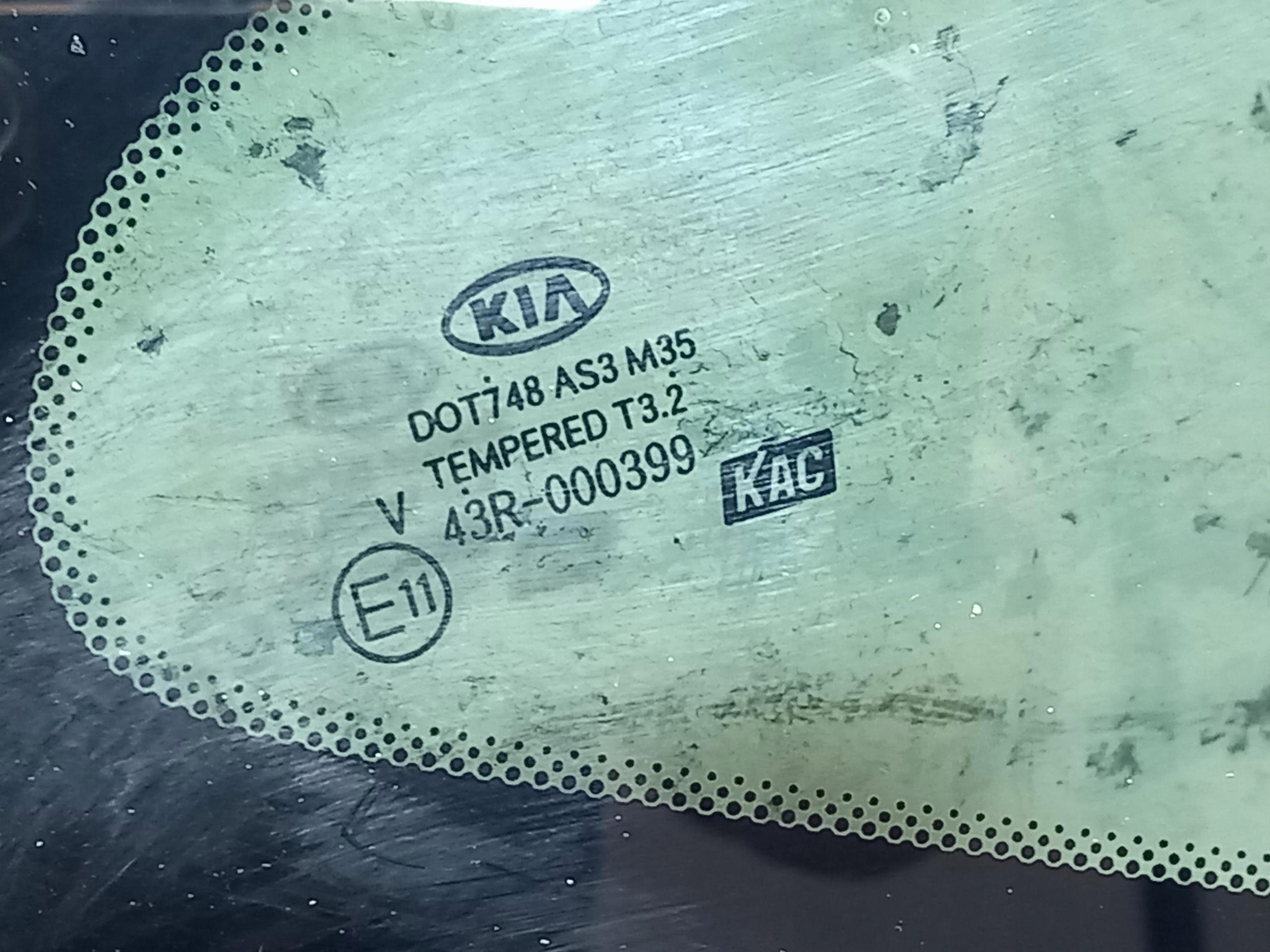 window bodywork side right KIA PROCEED II 87820-A2800