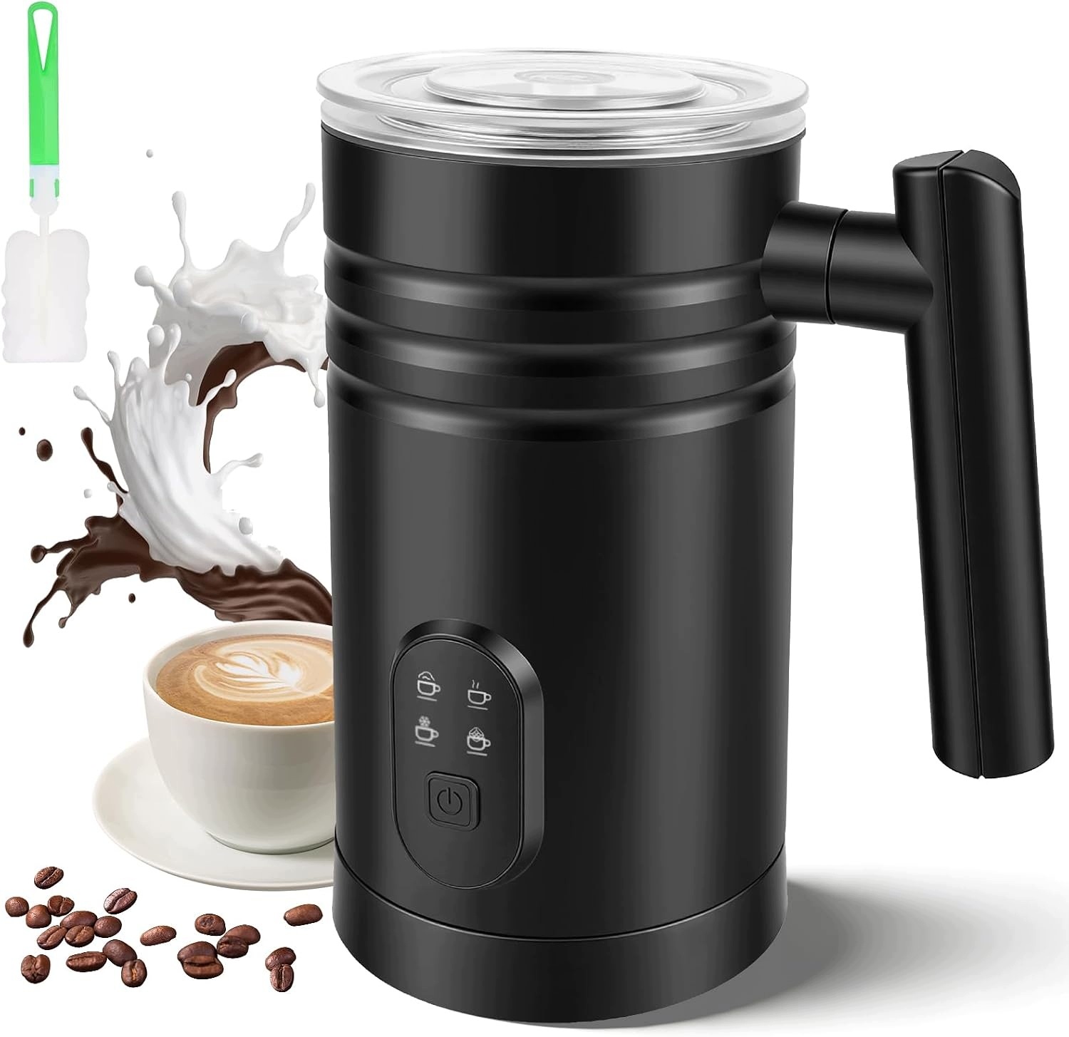 Elektrický Napěňovač Mléka Gaethra 350 ML 4V1 Pro Cappuccino Latte