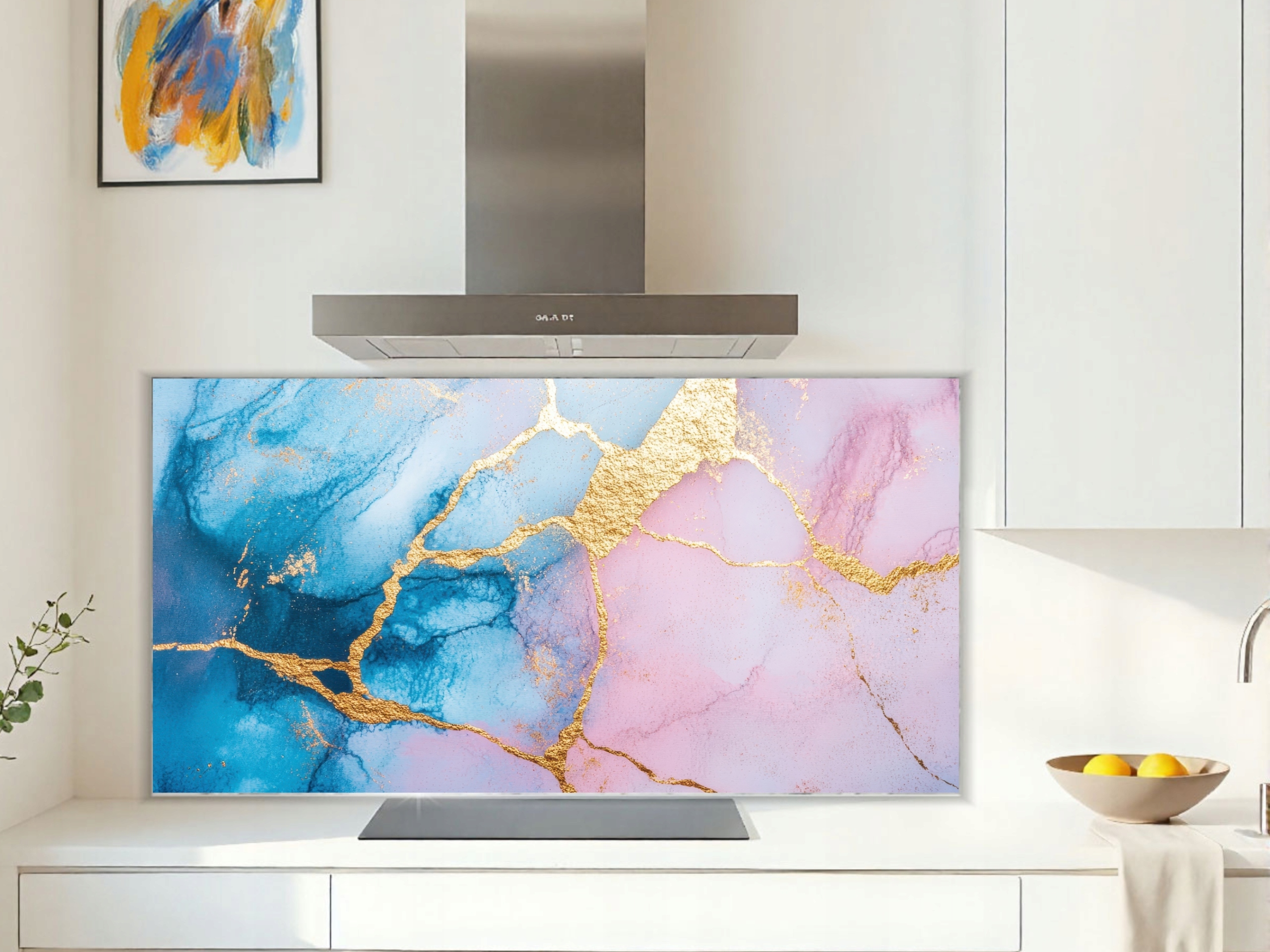 Skleněný panel do kuchyně 4 mm tvrzený, 50 x 60 cm, ochrana před postříkáním