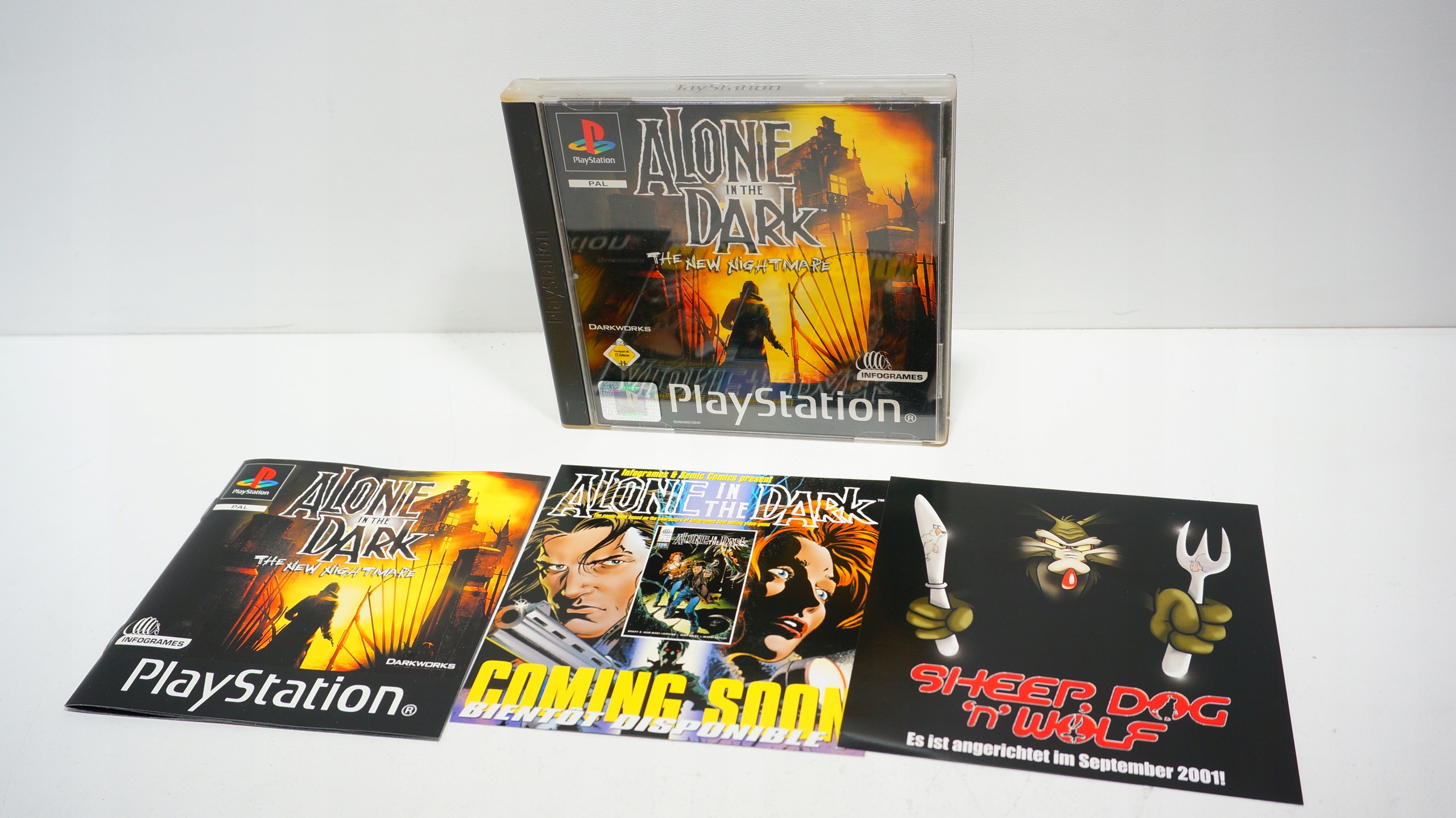 Alone in the Dark: The New Nightmare PS1 | Pudełko + Instrukcje | PAL