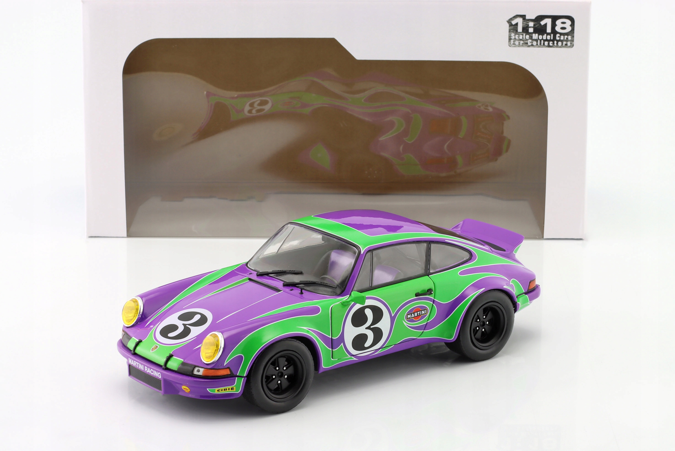 Solido Porsche 911 RSR#3 1973 "Hippie" Tribute 1:18