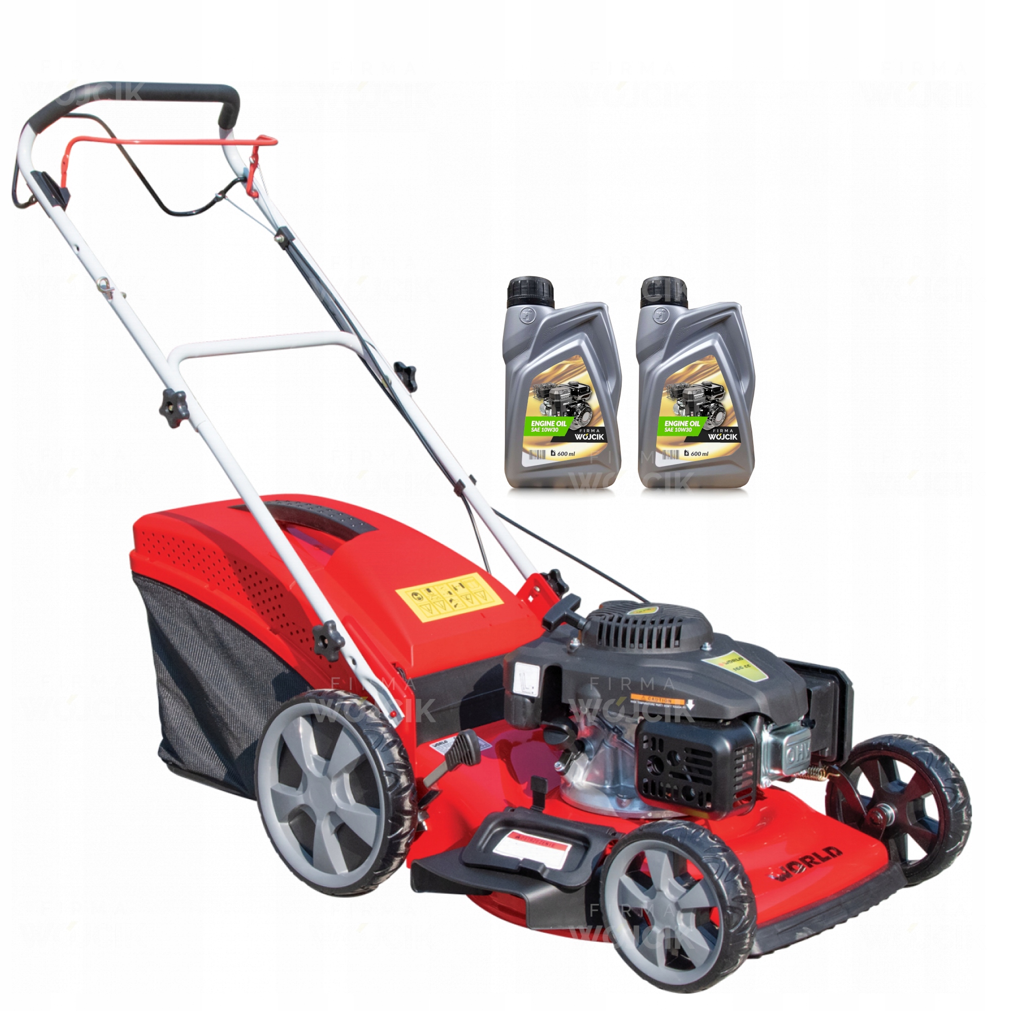 Kosiarka Spalinowa z napędem 46cm World Grl 460S Hw 4w1 Loncin 166 kosz 65L