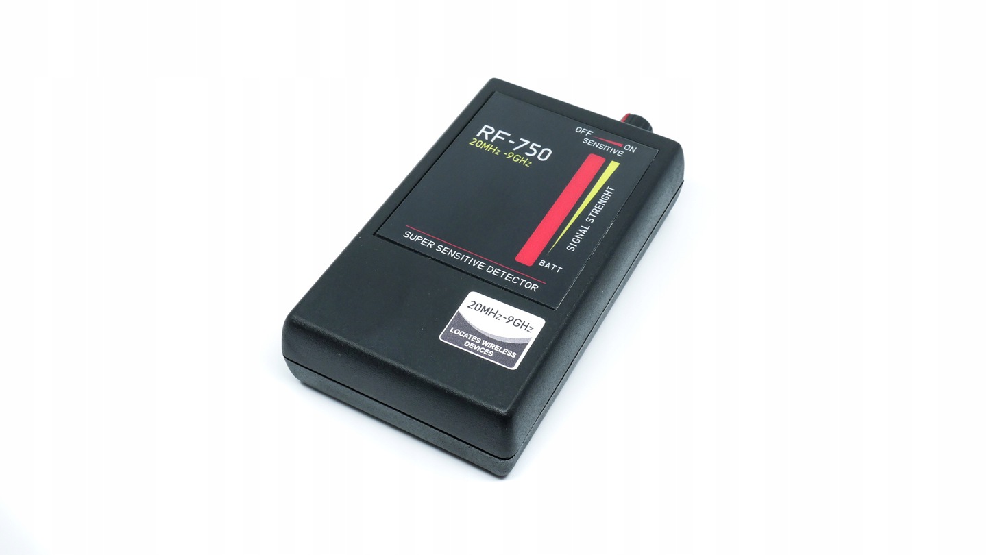 WYKRYWACZ KAMER LOKALIZATORÓW GPS I PODSŁUCHÓW RF-750 Producent Inna