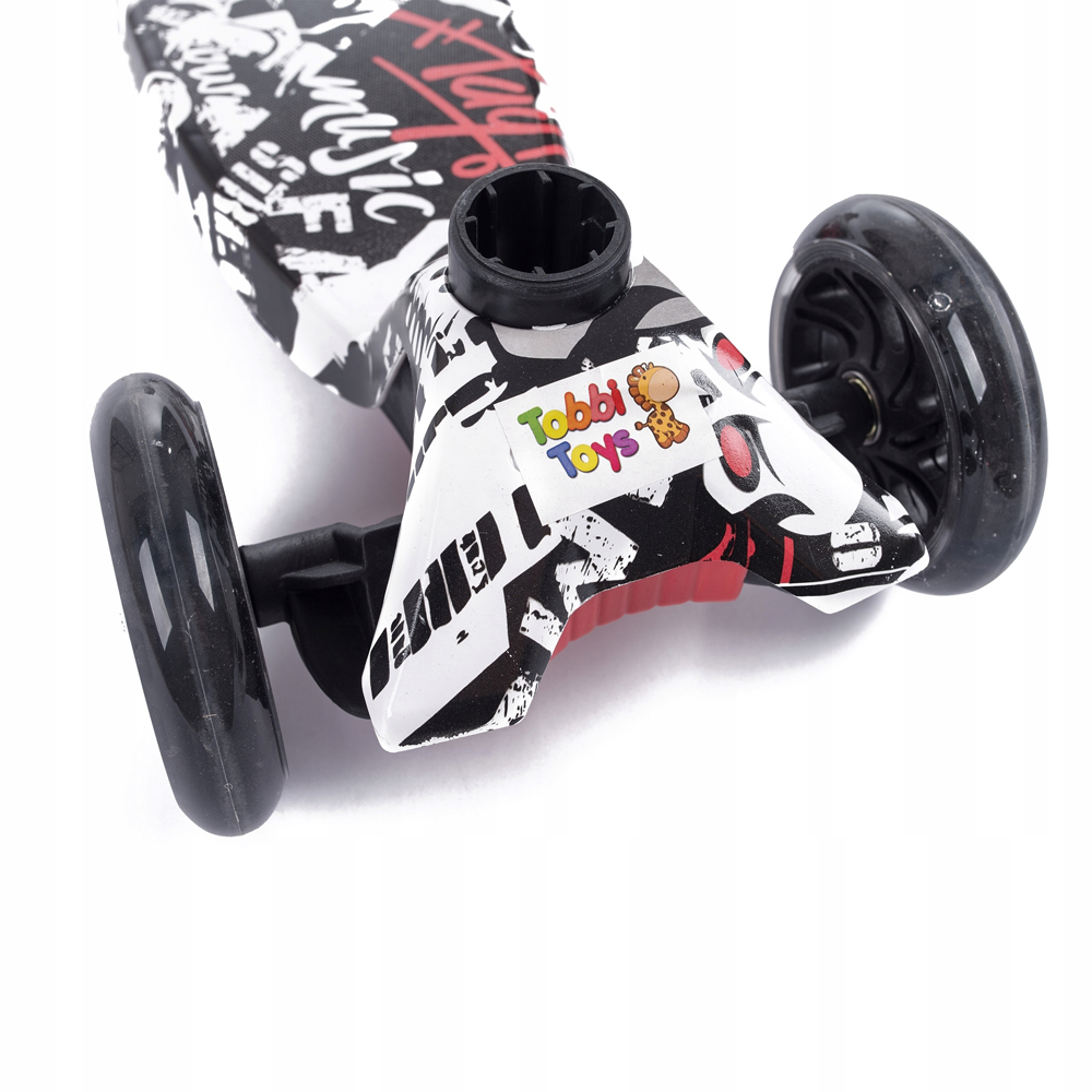 HULAJNOGA BALANSOWA TRÓJKOŁOWA LED GRAFFITI 60 KG Liczba kół 3