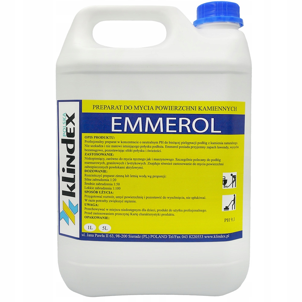 Klindex Emmerol péče o Mramor A Granit 5 L Čisticí Prostředek Na Mytí