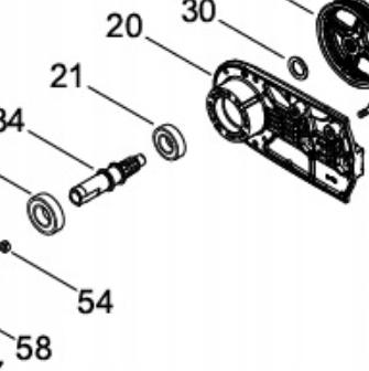 Skříň převodovky pro řezačku betonu Echo CSG-7410ES P021-052710