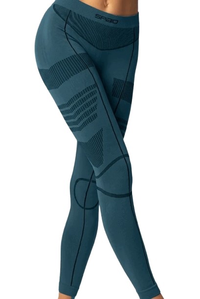 Spaio Legginsy termoaktywne damskie Thermo-evo black blue rozmiar M