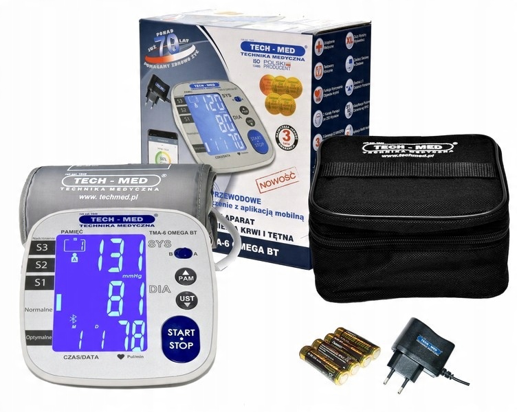 

Tech-med Ciśnieniomierz Bluetooth Aplikacja Polski
