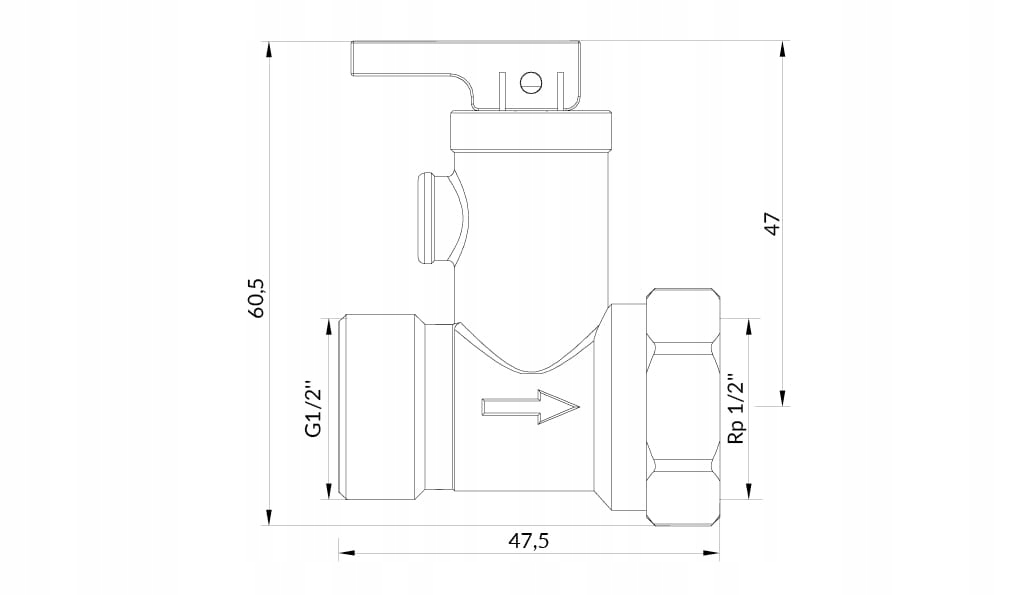 ZAWÓR BEZPIECZEŃSTWA ZASOBNIKA GZ/GW 1/2 AFRISO Kod producenta AFRISO_4221210