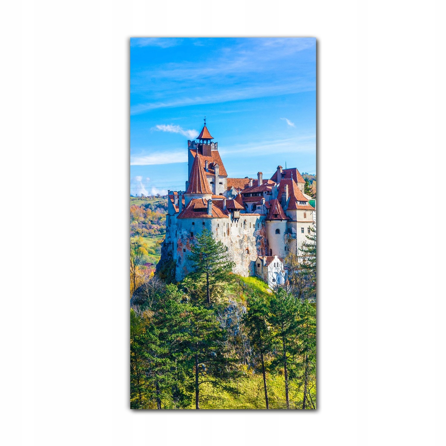 

Obraz szklany ścienny do kuchni 60x120 Zamek widok