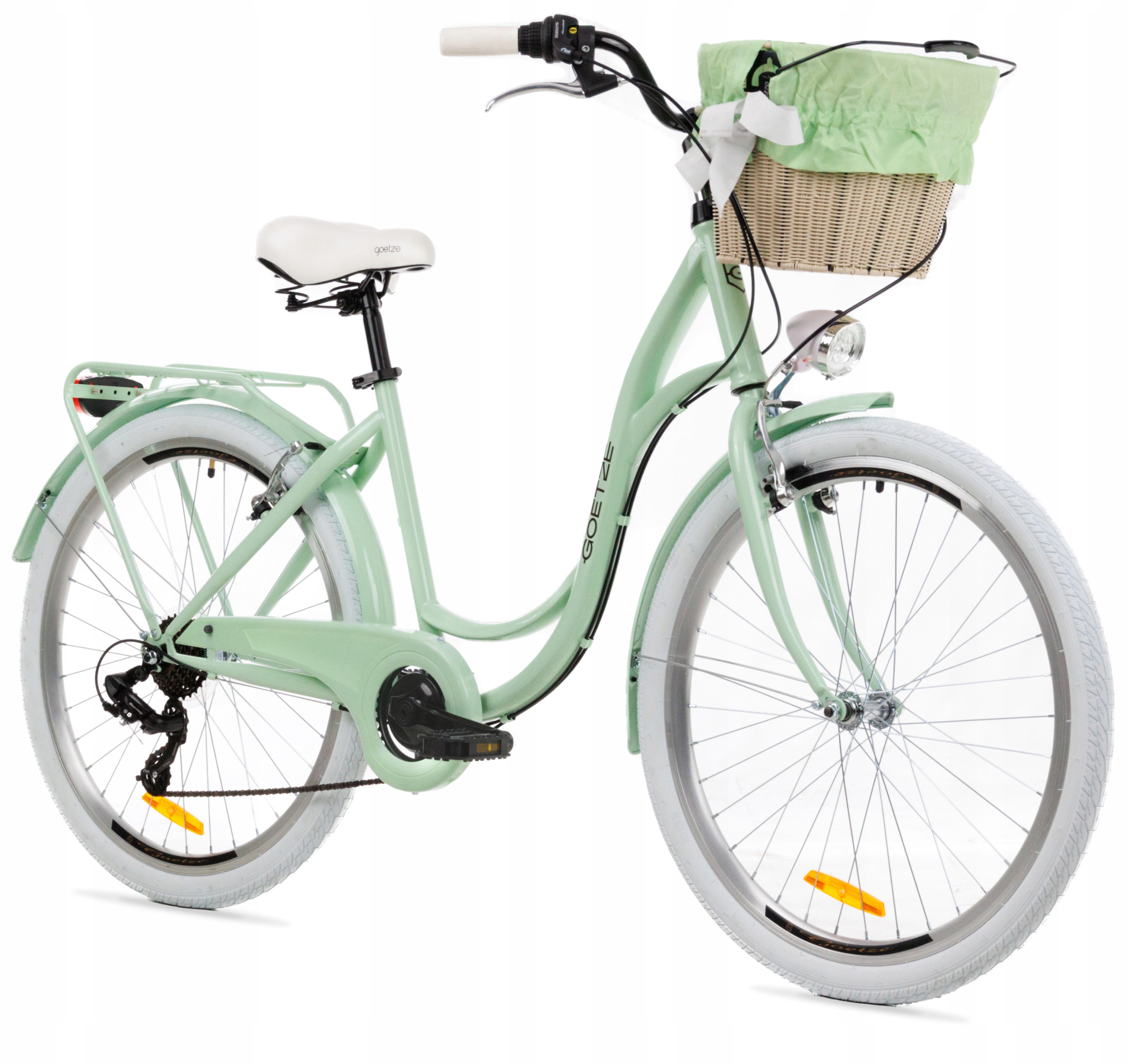 Damski Rower Miejski Goetze Mood 24 Lekki Damka Shimano Kosz