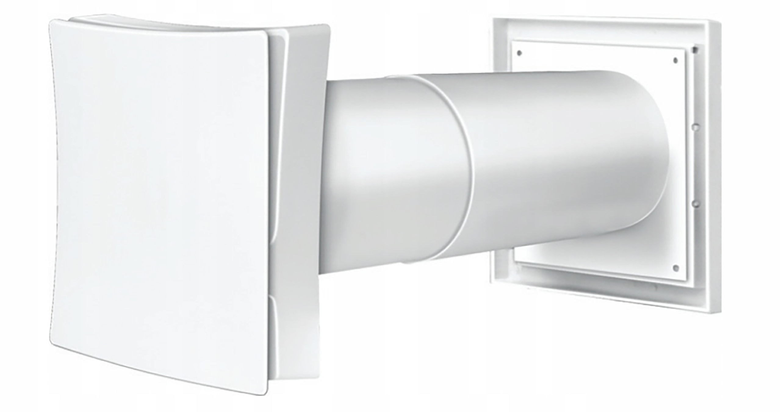 NAWIEWNIK OKIENNY REGULOWANY Z KRATKĄ KWADRATOWĄ BIAŁY VENTS PS101WH