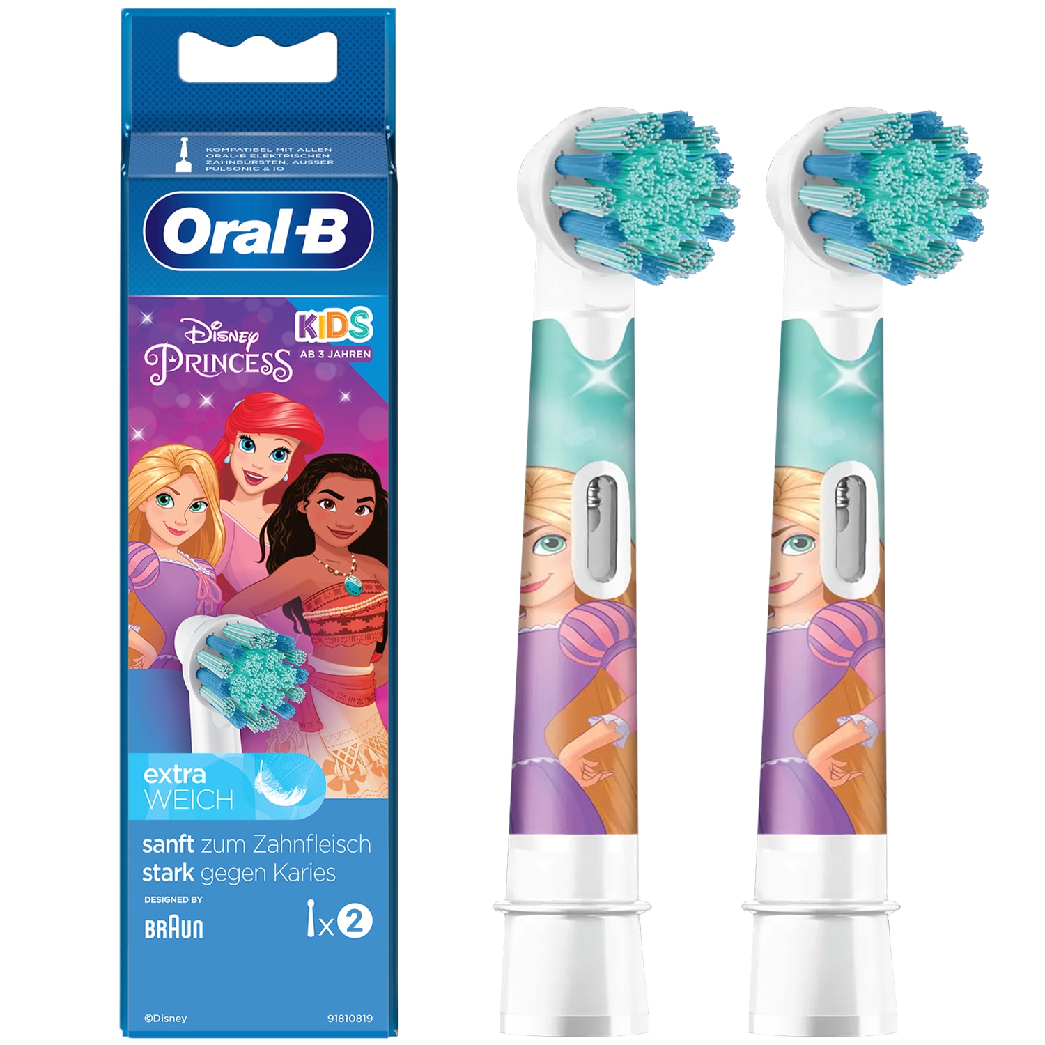 

2x Końcówki Oral-b Kids Księżniczki Dla Dzieci