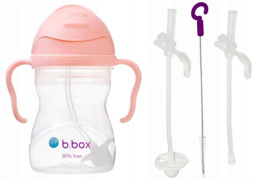 

B.box Zestaw Bidon 240ML Tutti Frutti Rurki Słomki