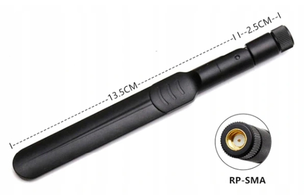 Antena WIFI 6dBi 8dBi RP-SMA dookólna 2.4GHz 5GHz EAN (GTIN) 5904858501090