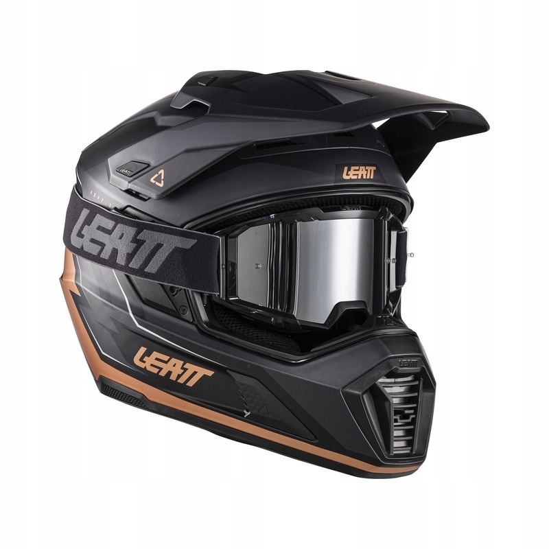 Motocyklová Prilba S Okuliarmi Leatt Adv 7.5 Black Bronze (L)