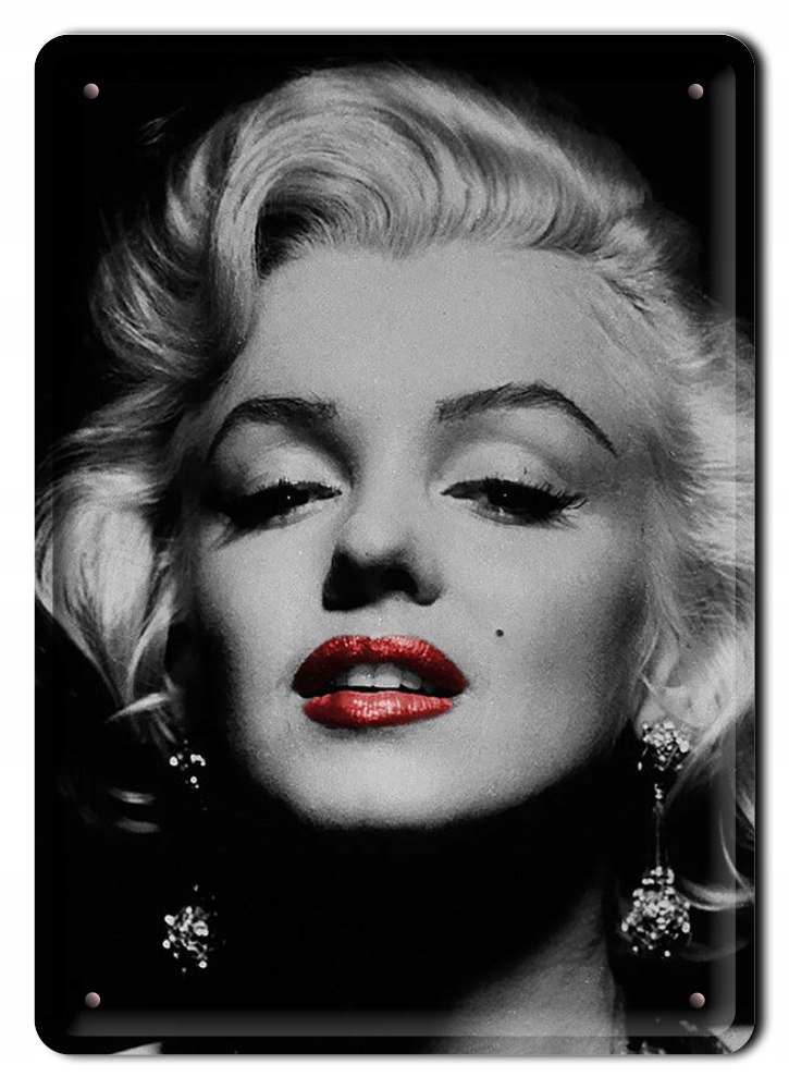 Marilyn Monroe Metalowy Szyld Plakat VINTAGE#09327
