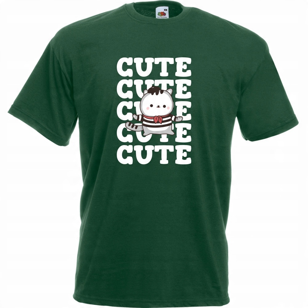 

Koszulka cute kot kotek kociara L butelkowa